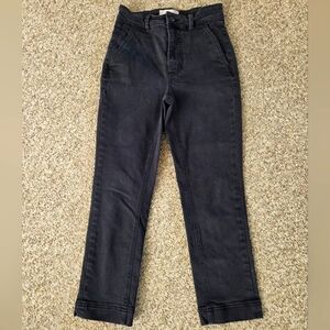 Everlane Cropped‎ Slim Pants Blavk Denim Size 00